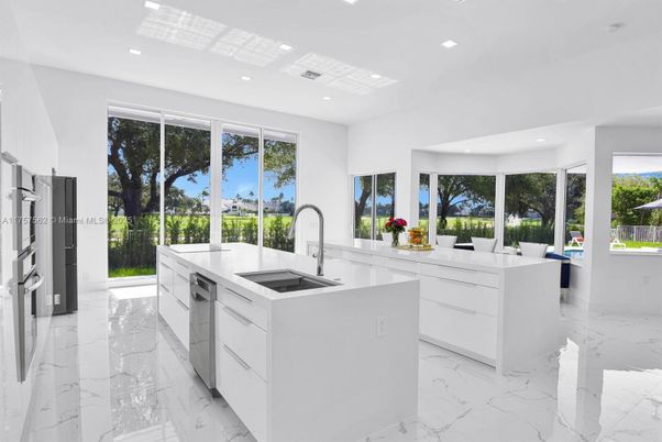 Interior, Kitchen, Marble, Recessed Lighting