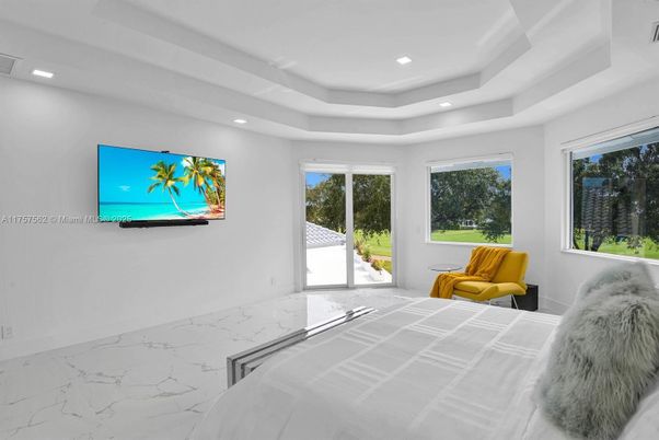 Bedroom, Interior, Marble, Recessed Lighting