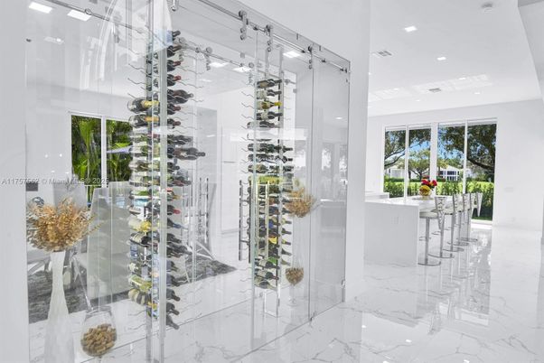 Interior, Marble, Recessed Lighting, Wine Storage