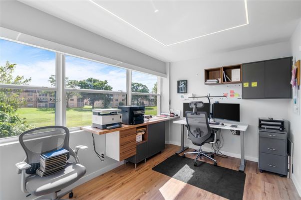 Home Office, Interior, Wood Texture Flooring