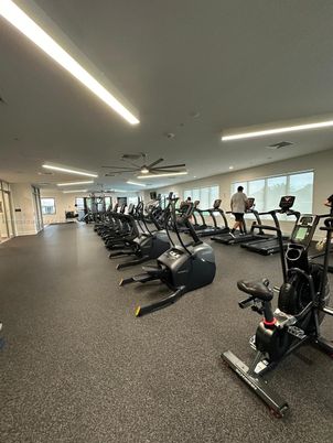 Fitness Equipment, Gym, Interior, Recessed Lighting