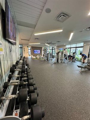 Fitness Equipment, Gym, Interior, Recessed Lighting