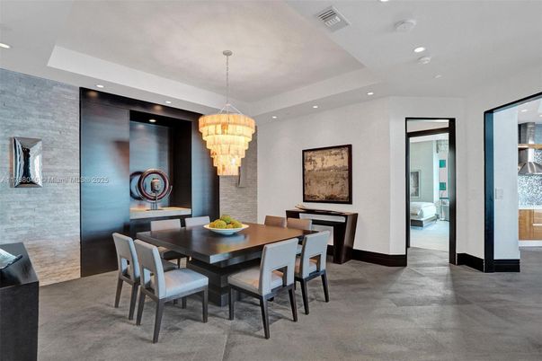 Chandelier, Dining room, Interior, Recessed Lighting