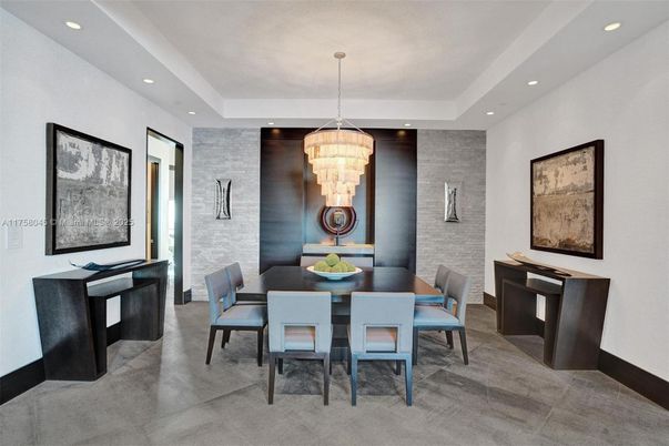 Chandelier, Dining room, Interior, Recessed Lighting