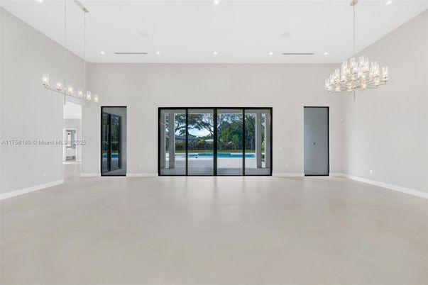 Chandelier, Empty room, Interior, Pendant Lights, Recessed Lighting