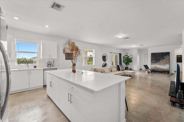 Interior, Kitchen, Living room, Recessed Lighting