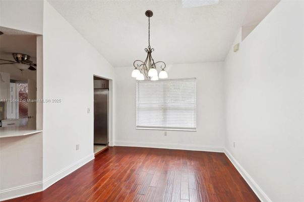 Chandelier, Empty room, Interior, Wood Texture Flooring