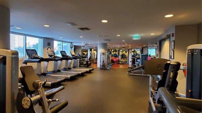Fitness Equipment, Gym, Interior, Recessed Lighting