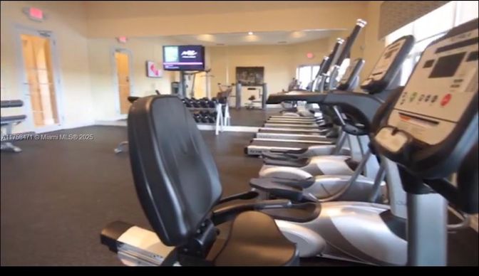 Fitness Equipment, Gym, Interior, Recessed Lighting