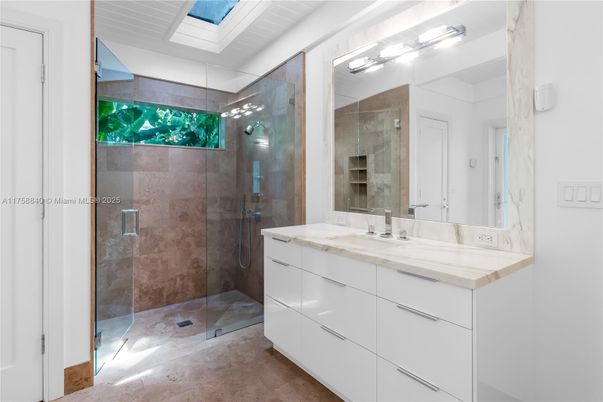 Bathroom, Dual Sink Vanities, Glass Shower, Interior