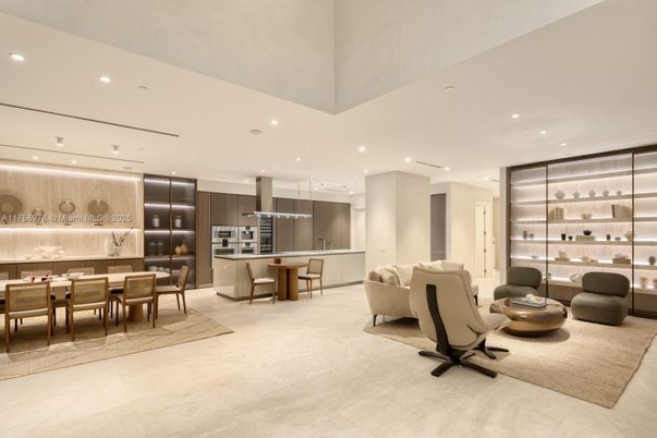 Dining room, Interior, Kitchen, Living room, Recessed Lighting, Stainless Steel Appliances