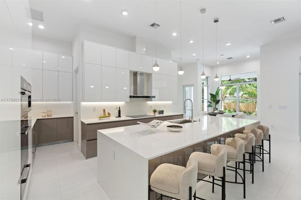 Interior, Kitchen, Pendant Lights, Recessed Lighting, Stainless Steel Appliances