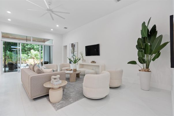 Interior, Living room, Recessed Lighting