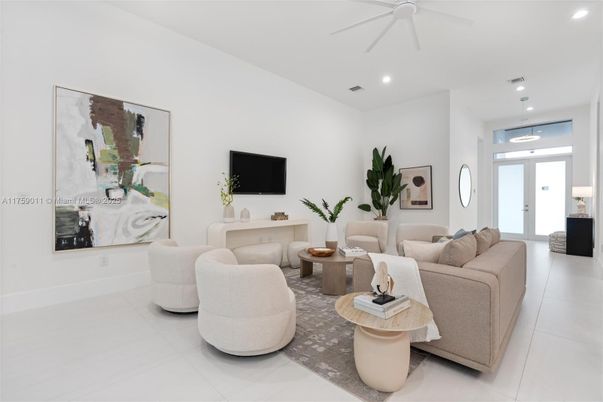 Interior, Living room, Pendant Lights, Recessed Lighting
