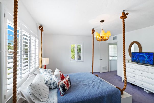 Bedroom, Chandelier, Interior