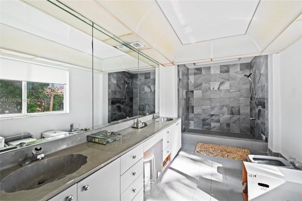 Bathroom, Dual Sink Vanities, Interior, Marble Walls