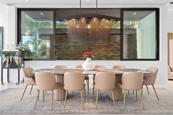 Dining room, Interior, Pendant Lights