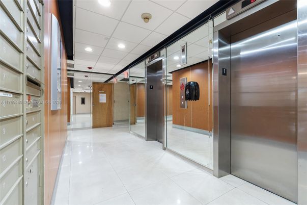 Elevator, Interior, Recessed Lighting
