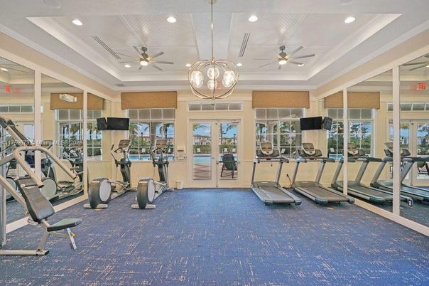 Fitness Equipment, Gym, Interior, Pendant Lights, Recessed Lighting