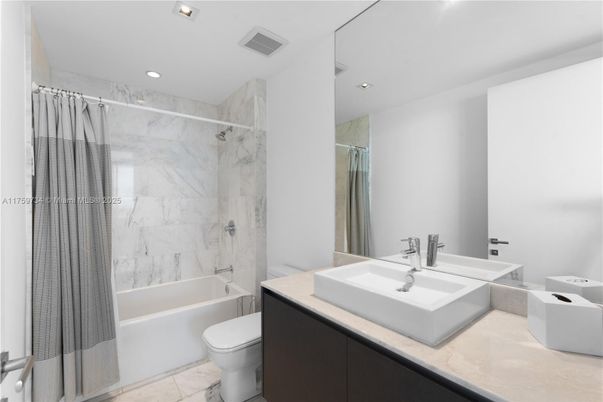 Bathroom, Glass Shower, Interior, Marble, Marble Walls, Recessed Lighting