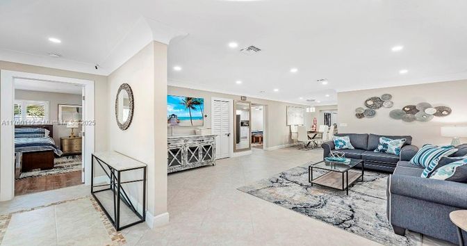 Interior, Living room, Recessed Lighting
