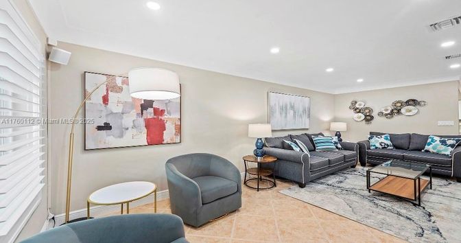 Interior, Living room, Recessed Lighting