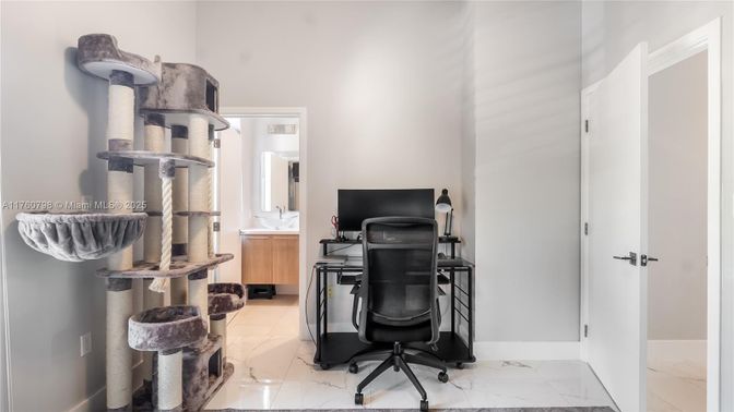 Home Office, Interior, Marble