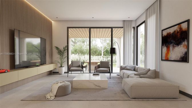 Interior, Living room, Recessed Lighting