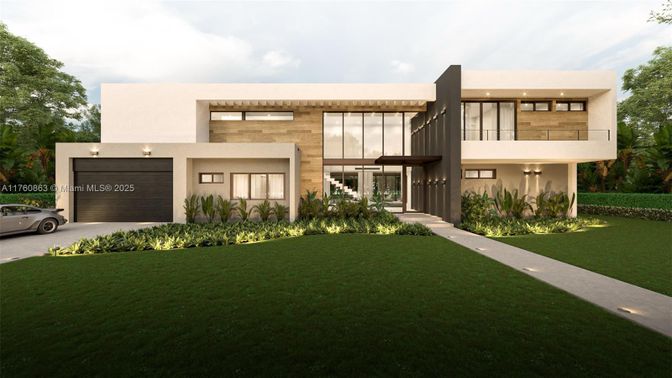 Attached, Backyard, Exterior, Facade, Modern