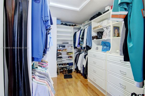 Interior, Walk-in Closets, Wood Texture Flooring