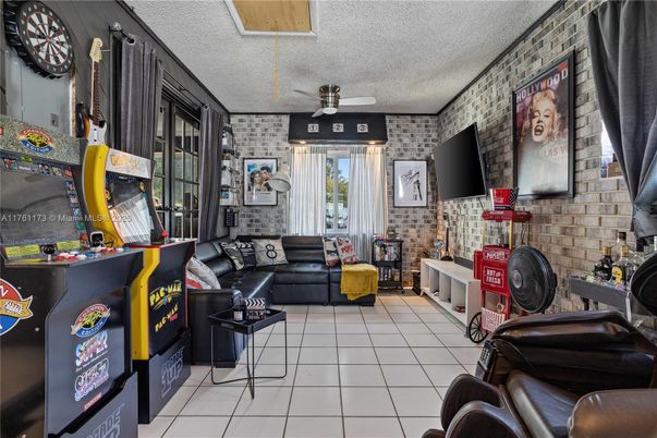 Interior, Living room, Stone Walls