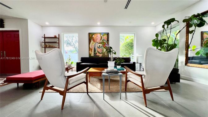 Interior, Living room, Recessed Lighting