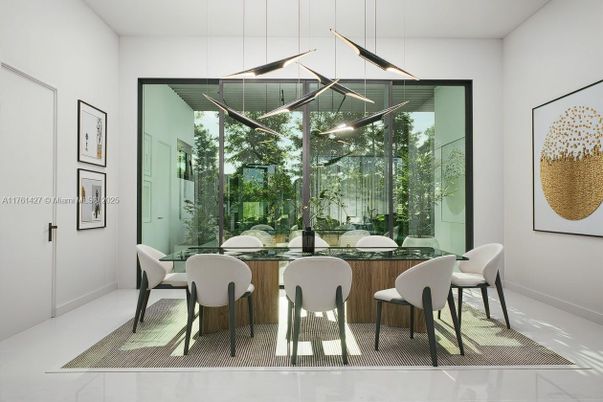 Dining room, Interior, Pendant Lights