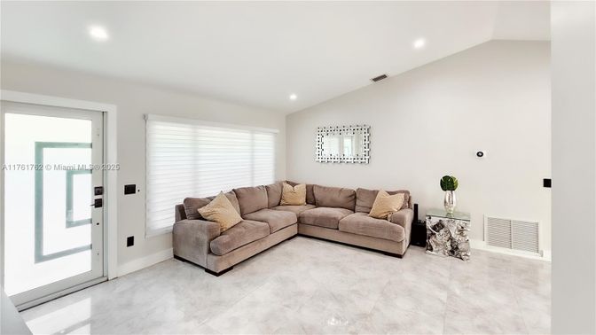 Interior, Living room, Recessed Lighting