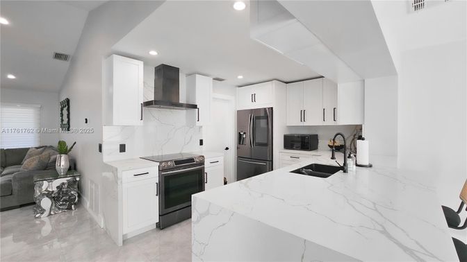 Interior, Kitchen, Recessed Lighting, Stainless Steel Appliances