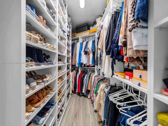 Interior, Recessed Lighting, Walk-in Closets, Wood Texture Flooring