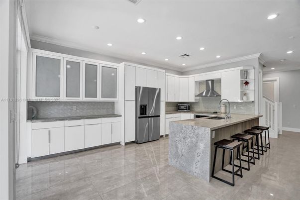 Interior, Kitchen, Recessed Lighting, Stainless Steel Appliances