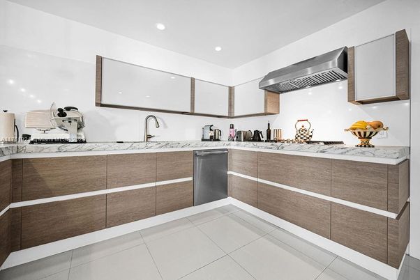 Interior, Kitchen, Recessed Lighting, Stainless Steel Appliances
