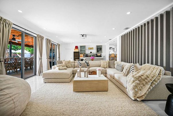 Interior, Living room, Recessed Lighting
