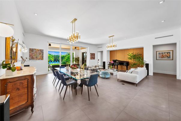 Chandelier, Dining room, Fireplace, Interior, Living room, Pendant Lights, Recessed Lighting