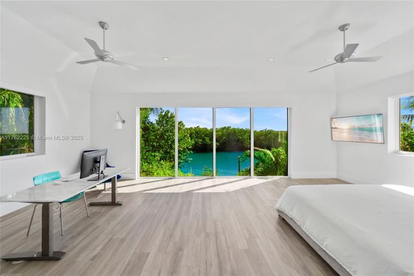 Bedroom, Home Office, Interior, Recessed Lighting, Wood Texture Flooring