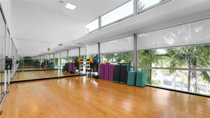 Fitness Equipment, Interior, Wood Texture Flooring