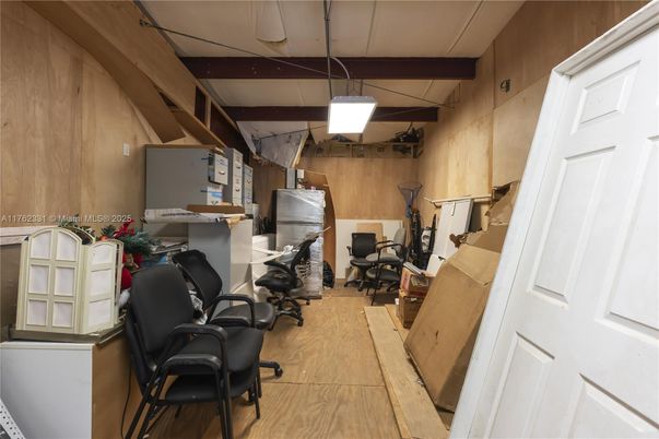 Home Office, Interior, Wood Texture Flooring, Wooden Walls
