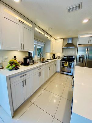 Interior, Kitchen, Recessed Lighting, Stainless Steel Appliances