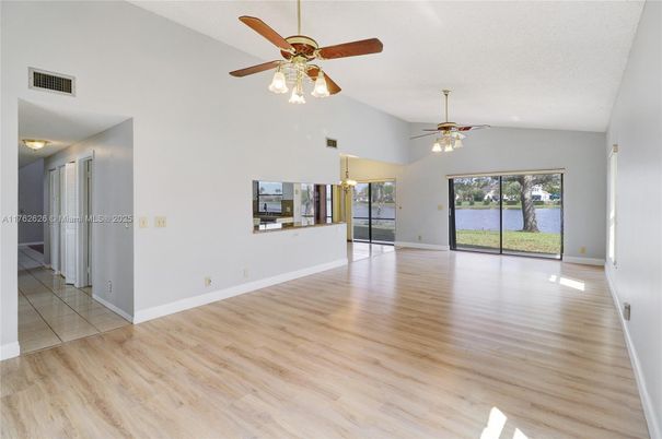 Empty room, Interior, Water, Wood Texture Flooring