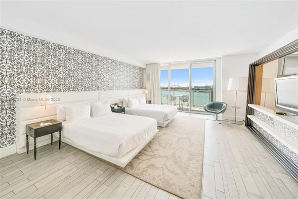 Bedroom, Interior, Water, Wood Texture Flooring
