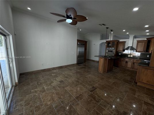 Interior, Kitchen, Pendant Lights, Recessed Lighting, Stainless Steel Appliances