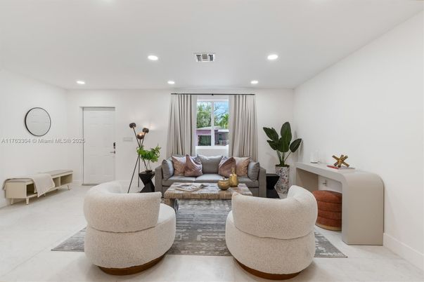 Interior, Living room, Recessed Lighting