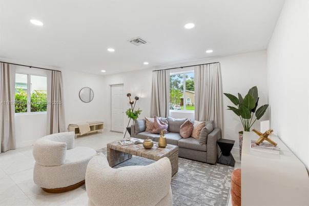 Interior, Living room, Recessed Lighting