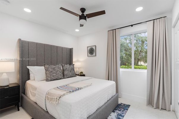 Bedroom, Interior, Recessed Lighting
